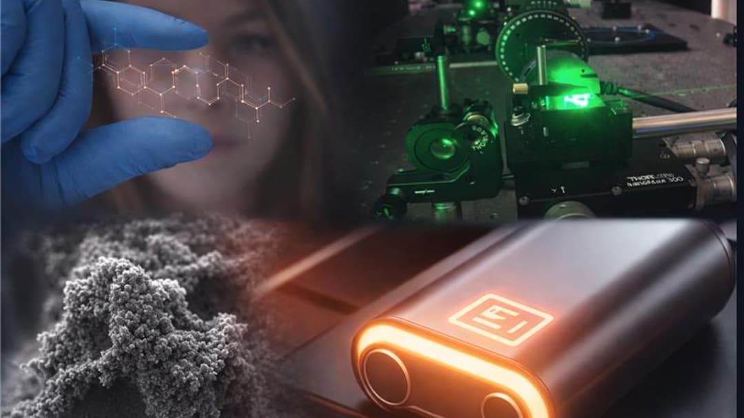 An AI-generated picture showing batteries and laser