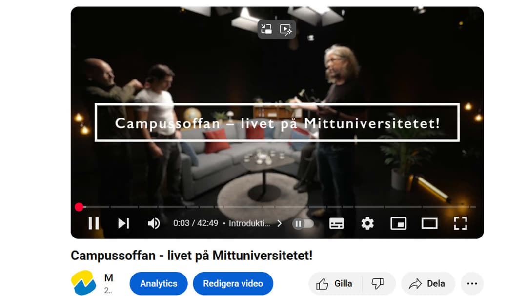 Campussoffan -livet på Mittuniversitetet