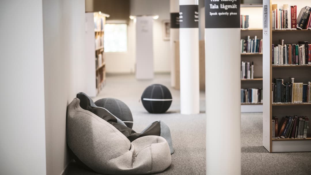 Students in a campus environment.