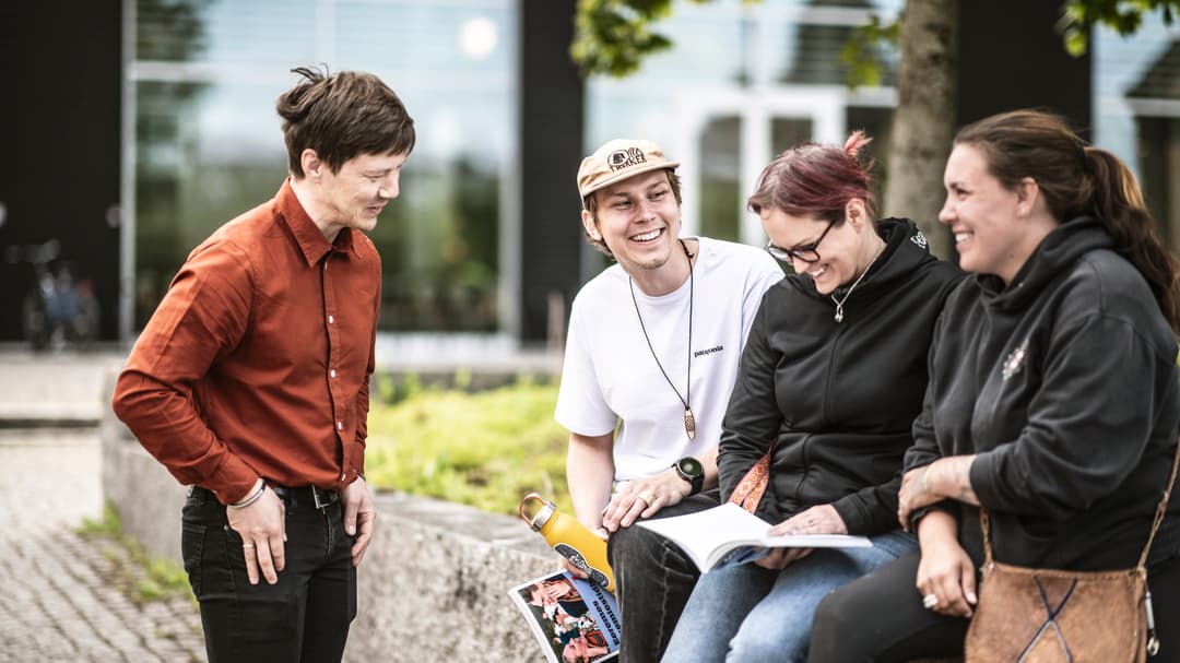 Studenter på Campus.