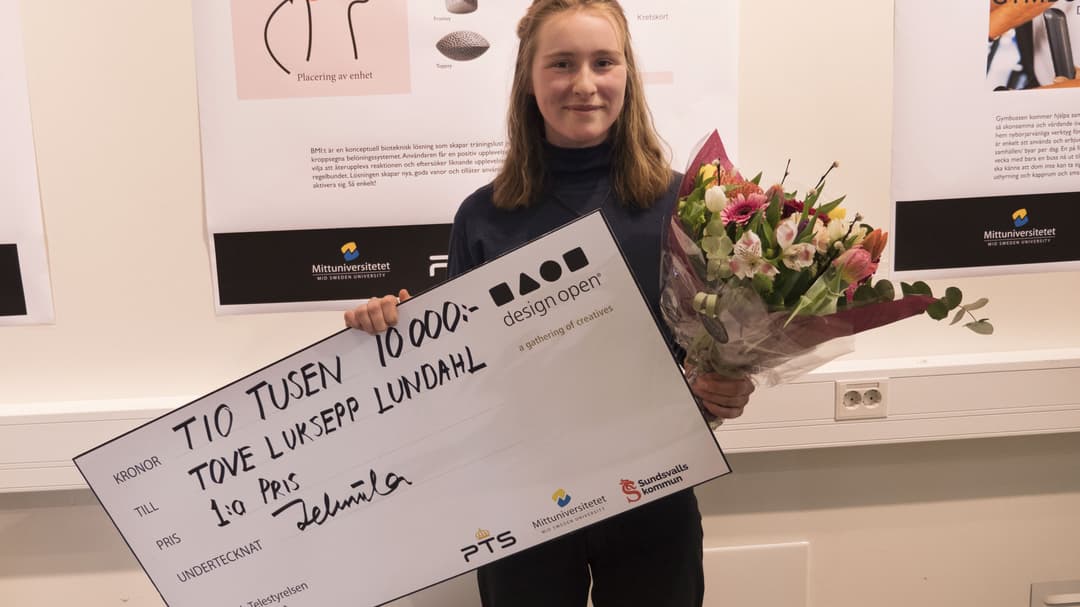 Tove Luksepp, vinnare Design Open 2018/19
