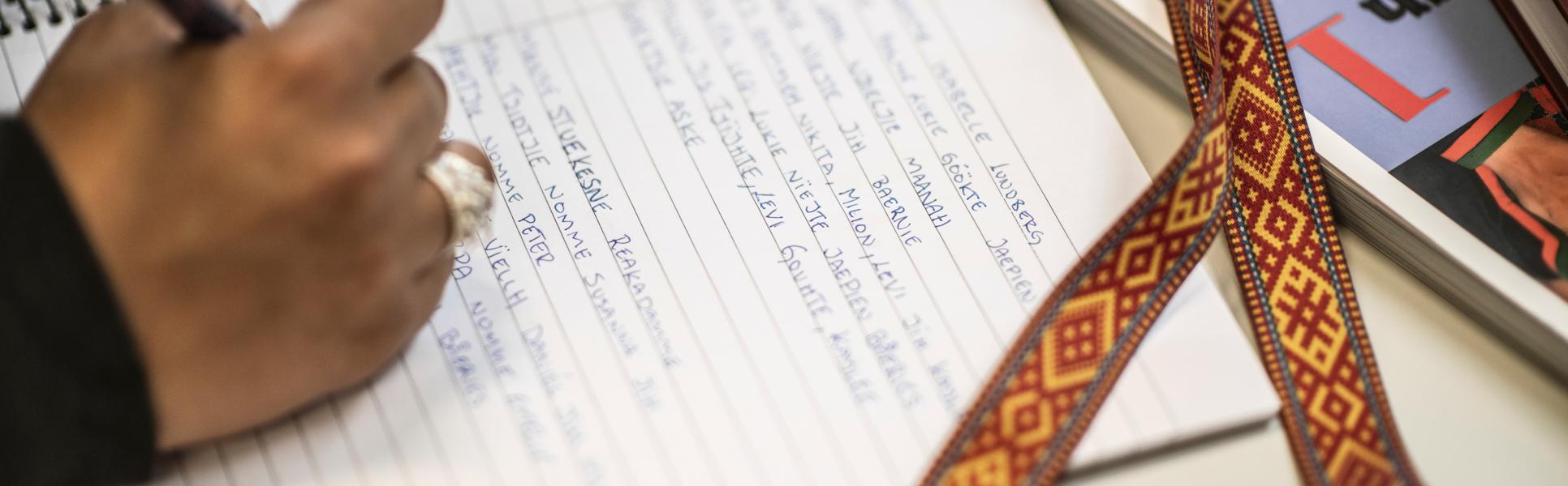 Hand writing
