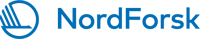 Blue logo with the text Nordforsk.