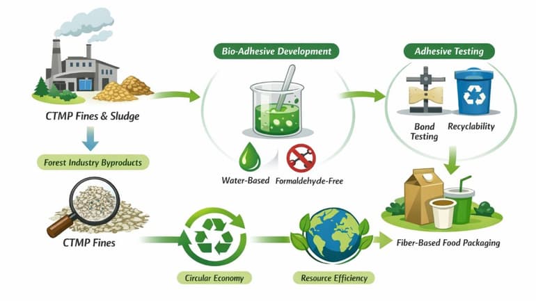 An illustration showing different stages of a process.