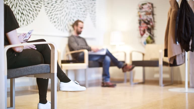 Väntrum, psykologimottagningen