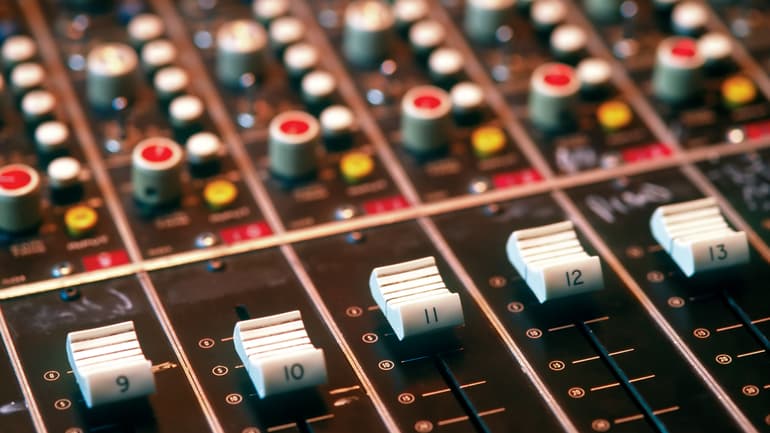 Mixing console