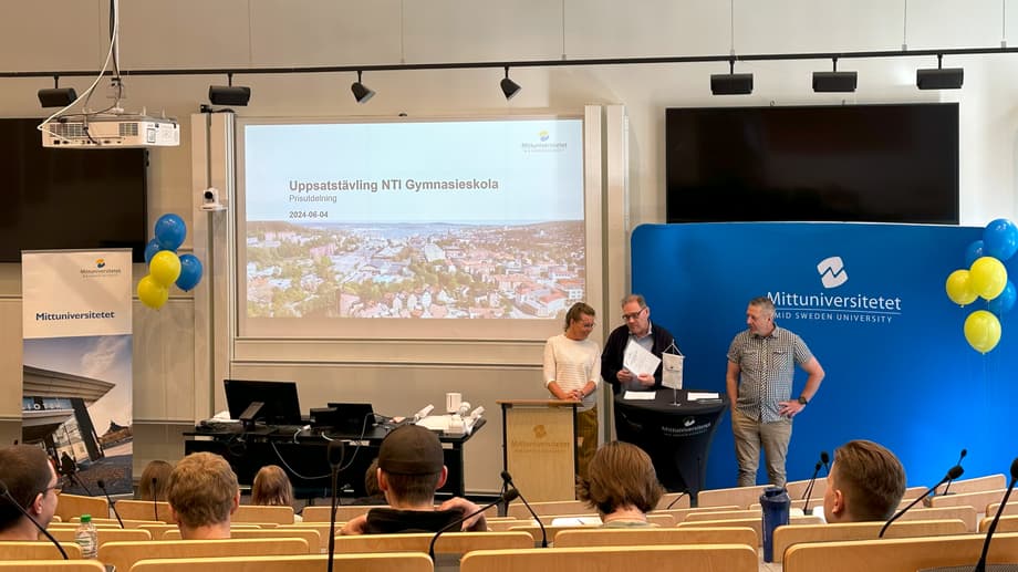 Prisutdelning för NTI gymnasiet