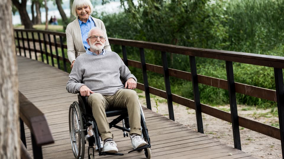 Man in a wheelchair