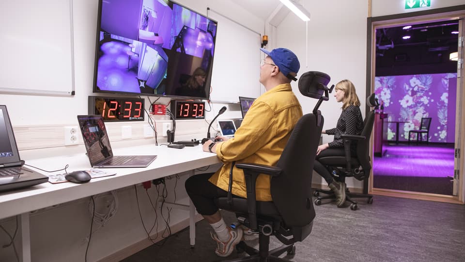 Control room, RCR lab, Mid Sweden University