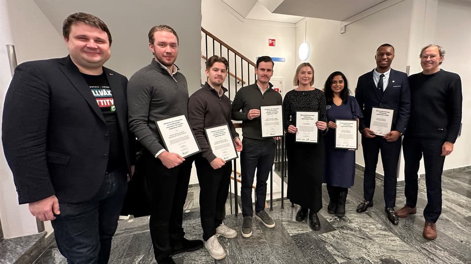 Annual scholarship awards with scholarship recipients at CER