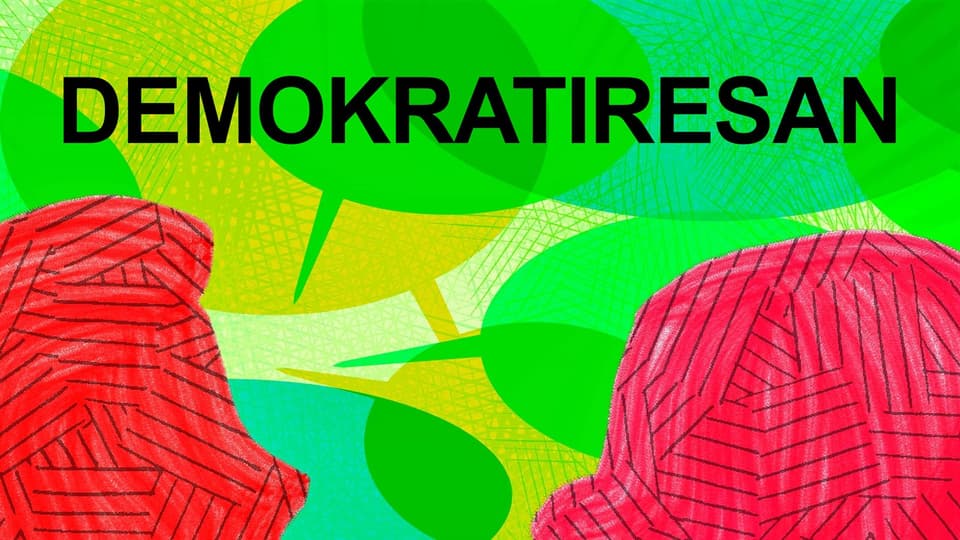Podcasten Demokratiresans logotyp