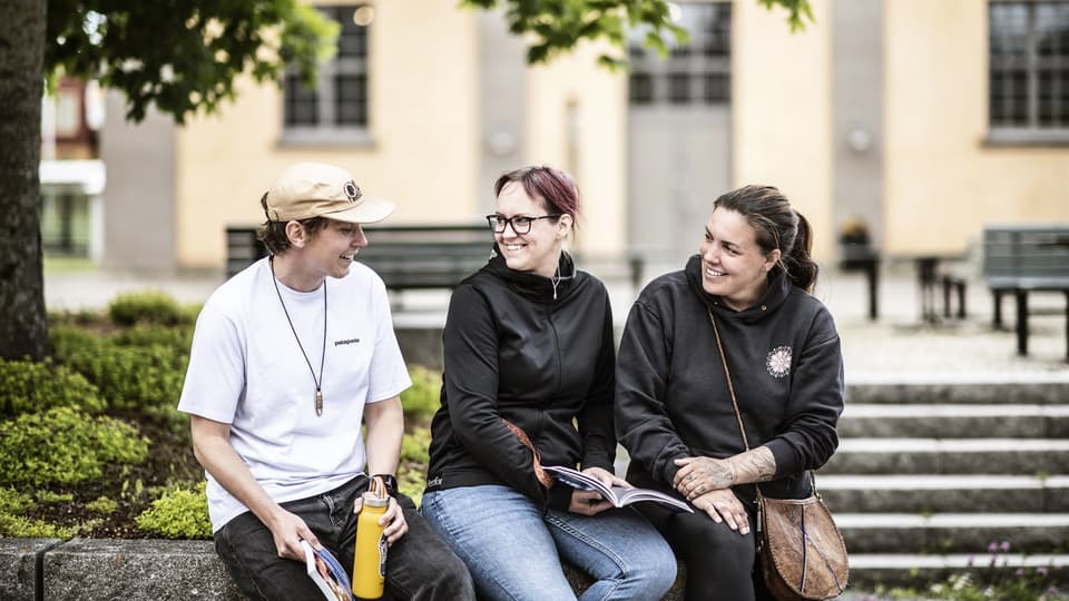Studenter på Campus.
