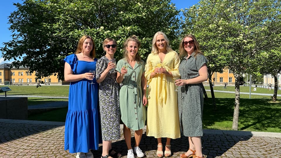 Happy student from the Completion of Studies Ceremony in Östersund May 31. 