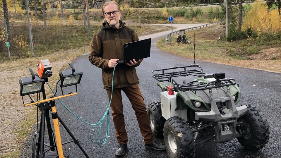 Benny Thörnberg vid södra berget Sundsvall.