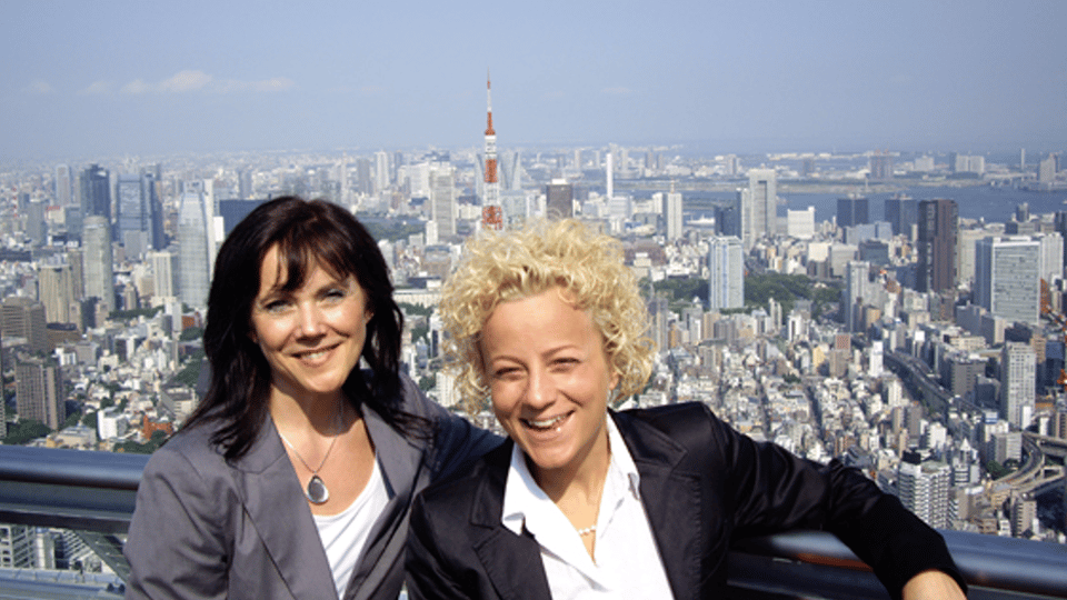 Kristina Brink och Anna-Sara Fagerholm i Japan