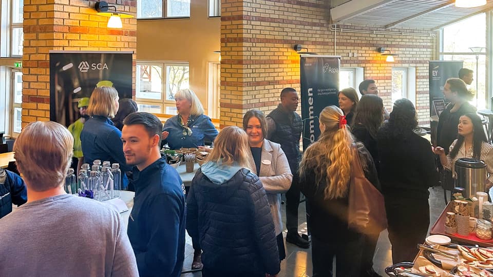 företagsmingel för studenter i mars 2025