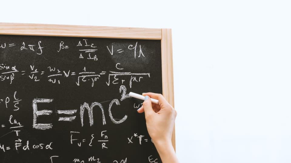 Matematik på svarta tavlan