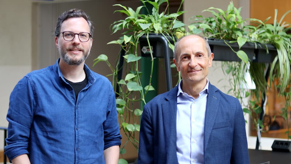 Sebastian Bader and Guest professor Bruno Andó