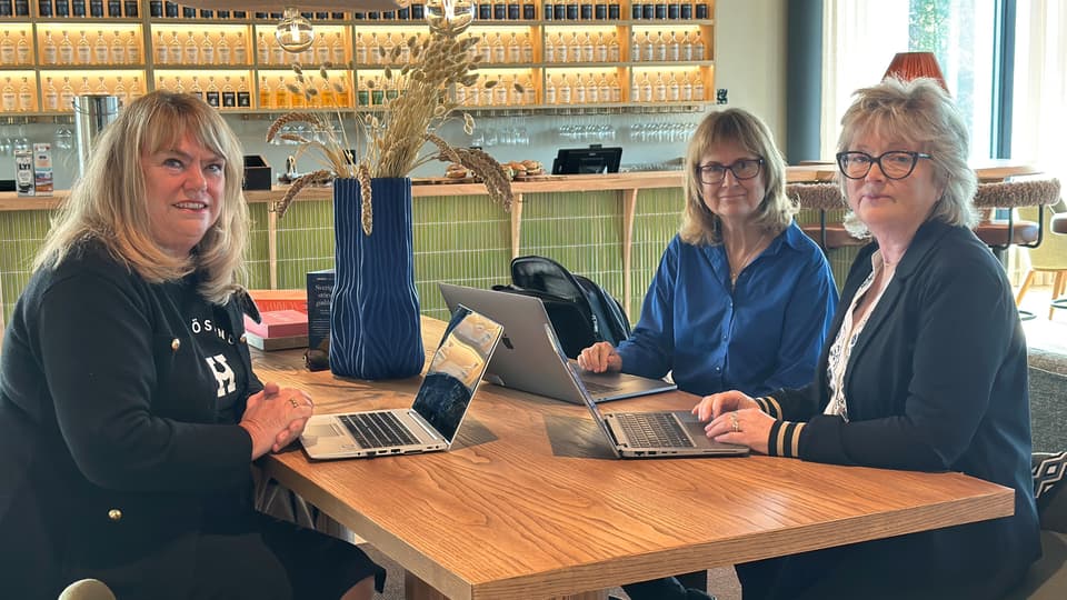 Petra Hultgren, Helene Lundberg och Edith Andresen