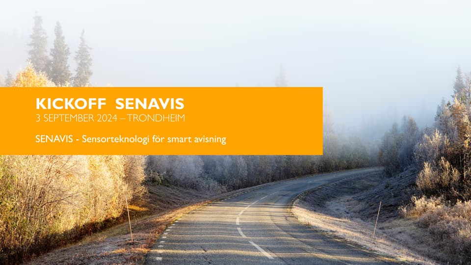 Kick off SENAVIS 3 september 2024 Trondheim