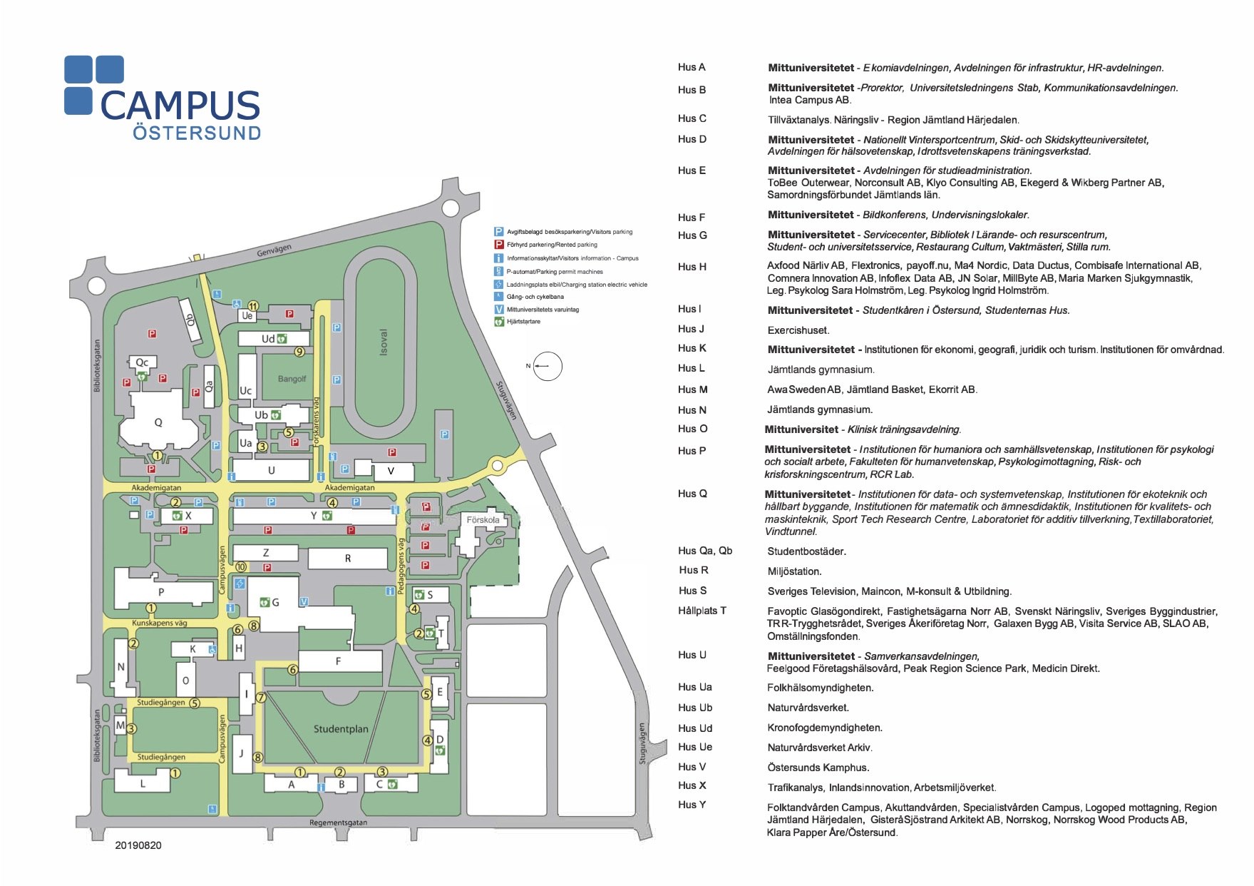 Campuskarta Östersund