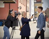 Studenter på kommunikations- och PR-programmet