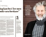 Tidningsklipp med HC Holmberg