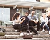 Studenter, utomhus, Östersund