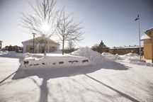 Vinterexteriör Campus Östersund