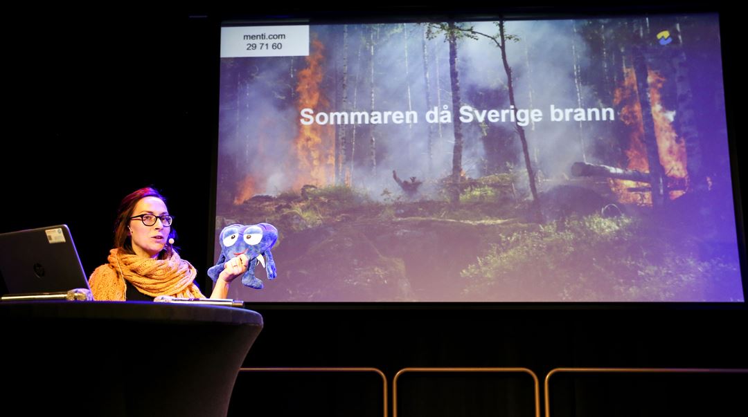 Linda Kvarnlöf på ForskarFredag 2019