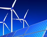 Green Energy Solar cells and wind mills