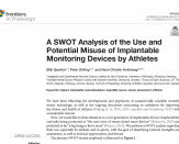 Bild av PDF-artikel som granskar implantables utifrån SWOT-analys