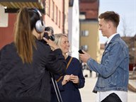 Studenter på kommunikations- och PR-programmet