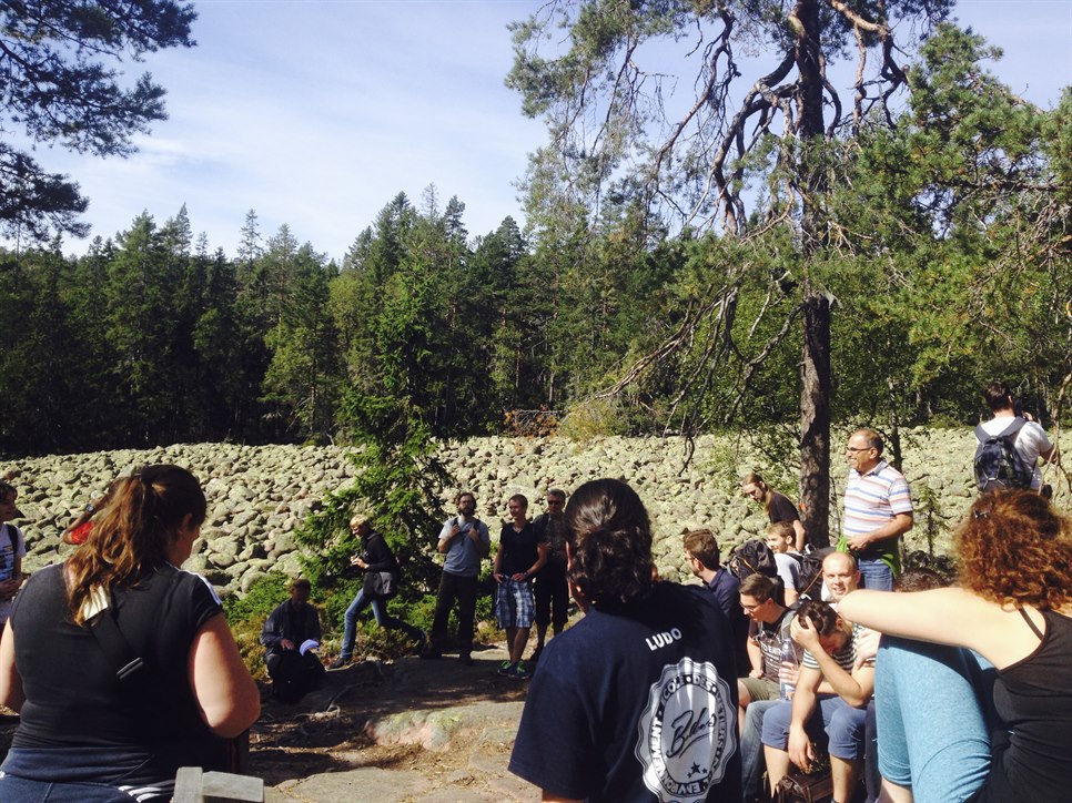 "Bege" talking about the nature at Skule